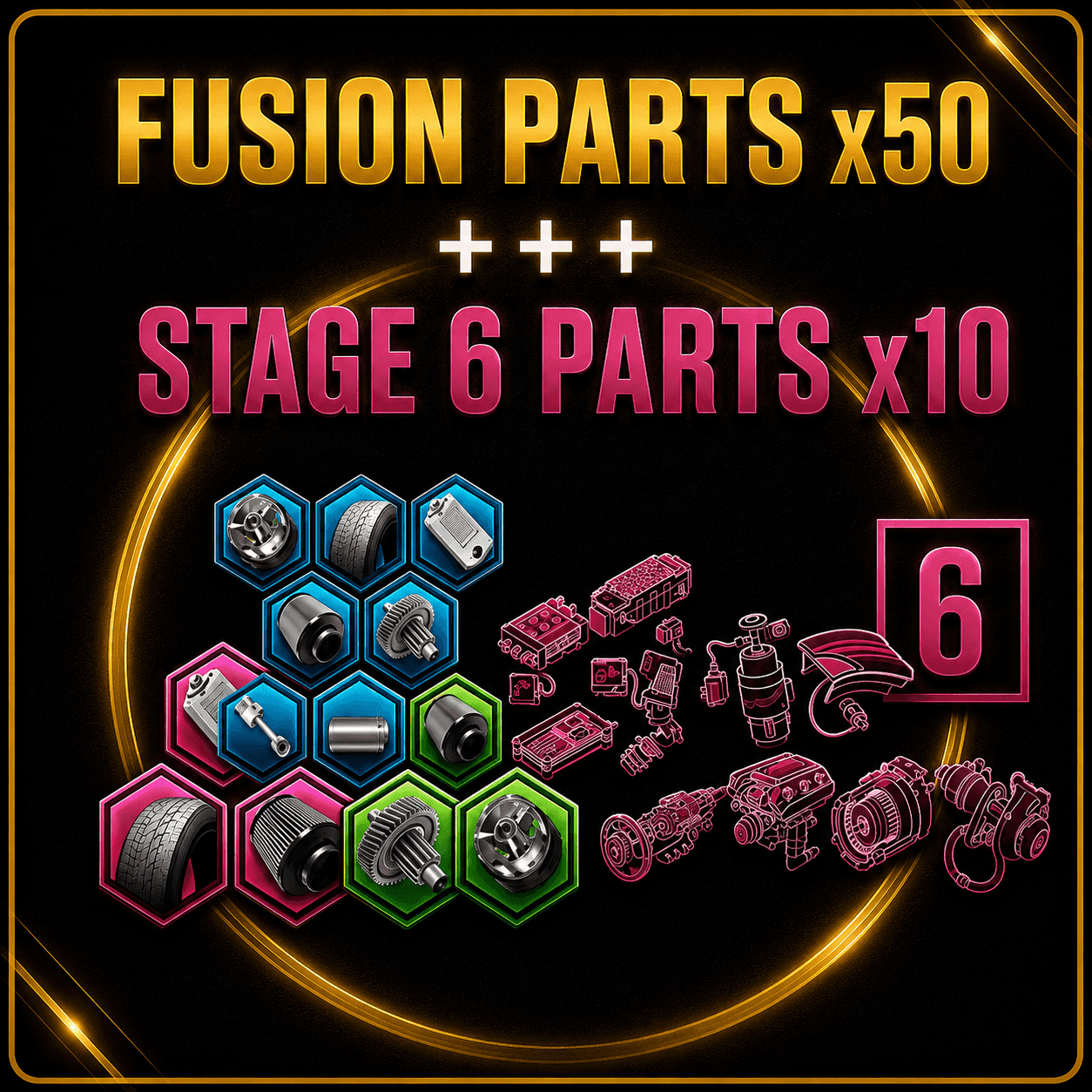 CSR2 Fusion Parts & Stage 6 Pack