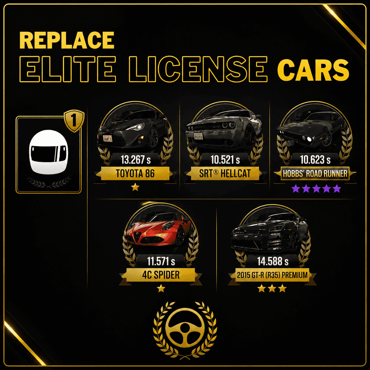 CSR2 Replace Elite License On Cars